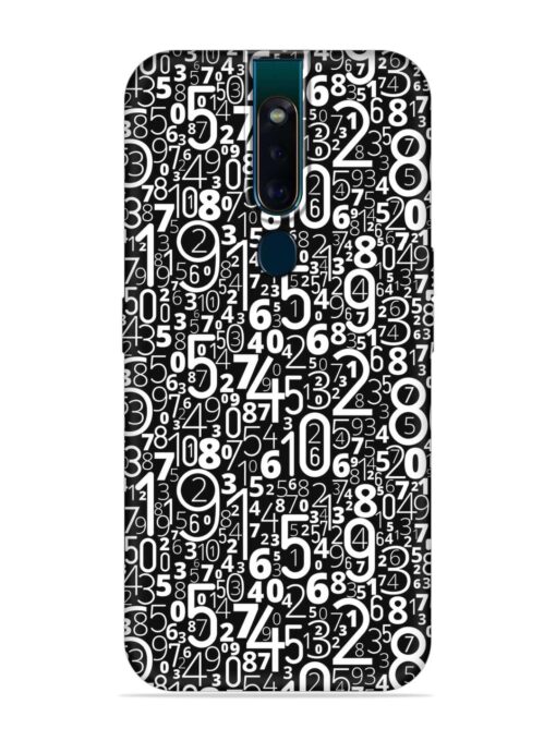 Many Numbers Different Embossed Soft Silicone Case for Oppo F11 Pro Zapvi