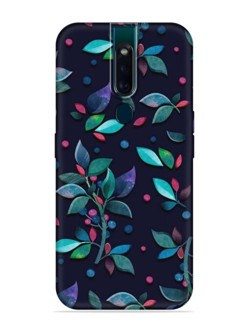 Decorative Watercolor Flower Embossed Soft Silicone Case for Oppo F11 Pro Zapvi