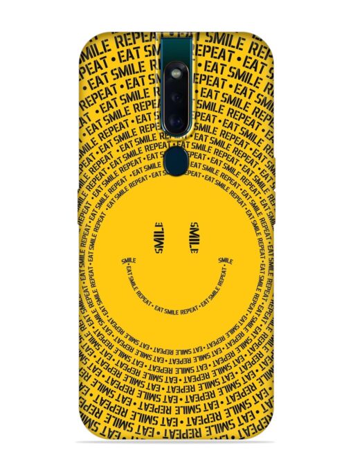 Smiley Embossed Soft Silicone Case for Oppo F11 Pro Zapvi