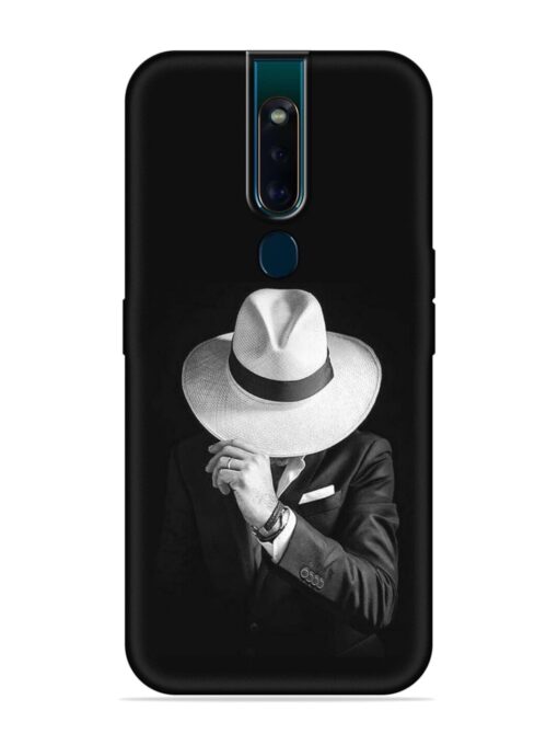 Men Under Hat Embossed Soft Silicone Case for Oppo F11 Pro Zapvi