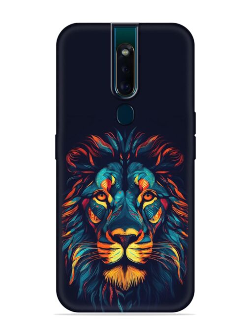 Colorful Lion Embossed Soft Silicone Case for Oppo F11 Pro Zapvi