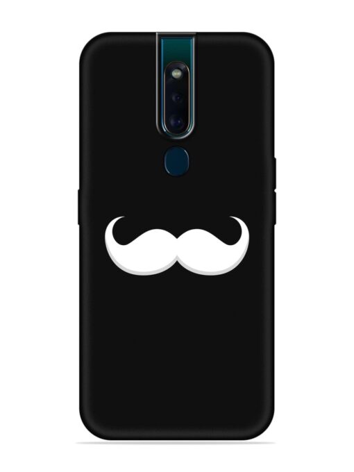 Mustache Vector Embossed Soft Silicone Case for Oppo F11 Pro Zapvi