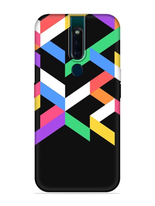 Colorshape Abstarct Embossed Soft Silicone Case for Oppo F11 Pro Zapvi