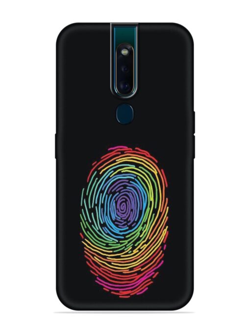 Fingerprint Of Thumb Art Embossed Soft Silicone Case for Oppo F11 Pro Zapvi