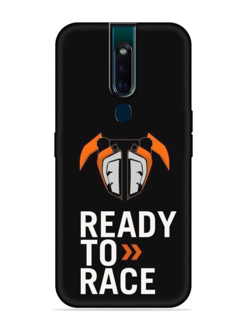 Ready To Race Embossed Soft Silicone Case for Oppo F11 Pro Zapvi