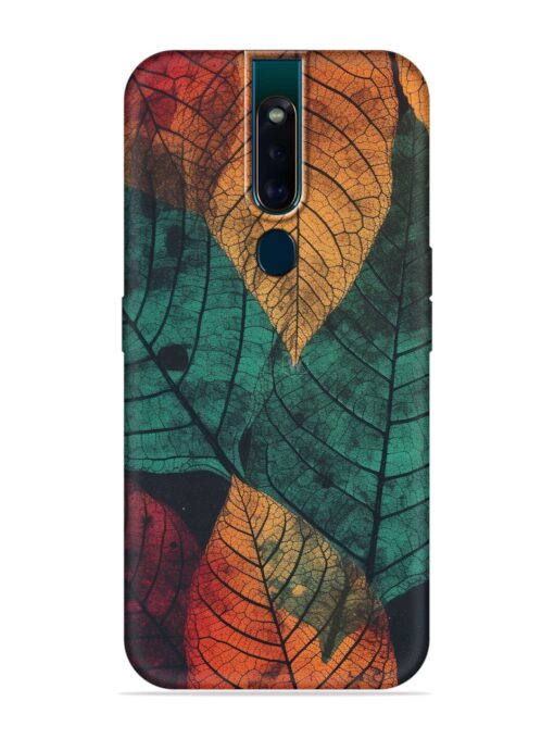 Leaves Artwork Embossed Soft Silicone Case for Oppo F11 Pro Zapvi