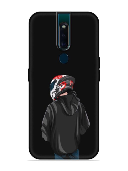 Motorcycle Rider Embossed Soft Silicone Case for Oppo F11 Pro Zapvi