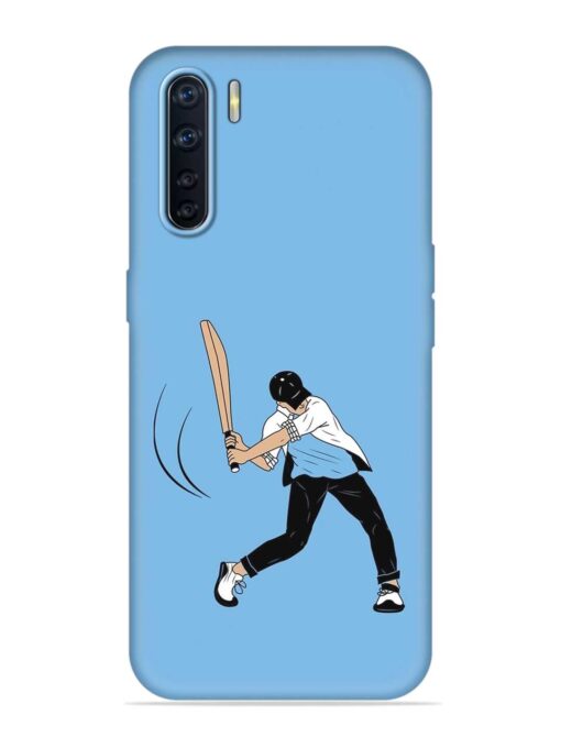 Cricket Gully Boy Embossed Soft Silicone Case for Oppo F15 Zapvi