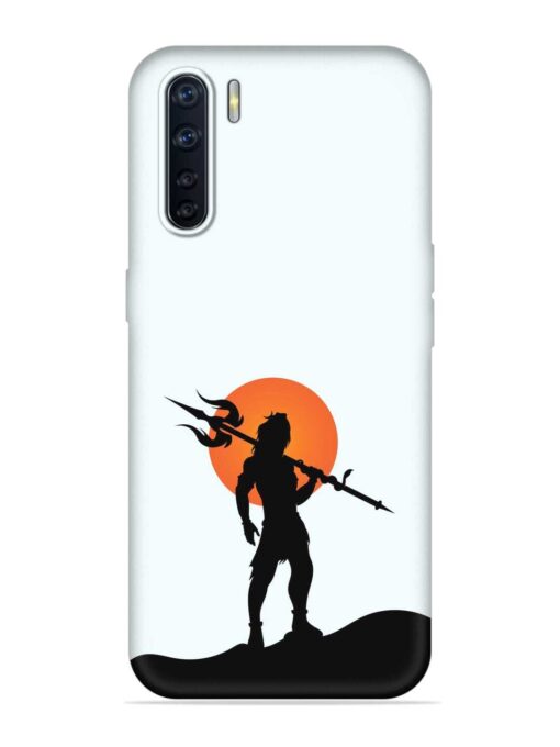 Lord Mahadev Trendy Embossed Soft Silicone Case for Oppo F15 Zapvi