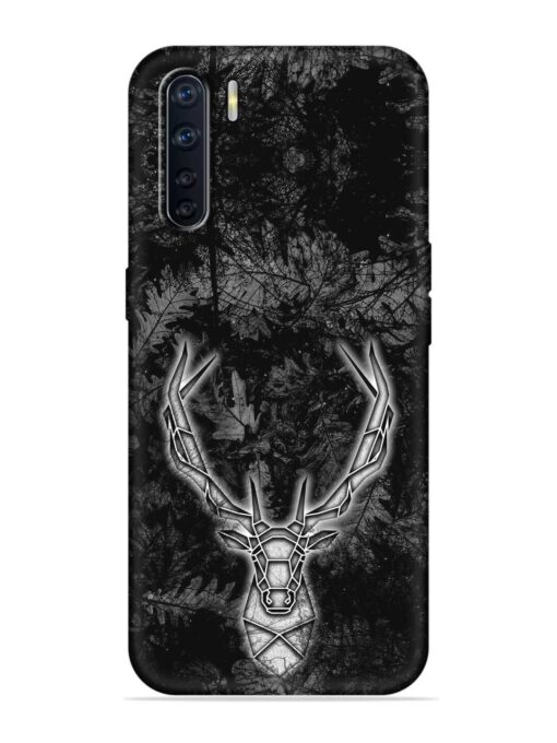 Ancient Deer Embossed Soft Silicone Case for Oppo F15 Zapvi