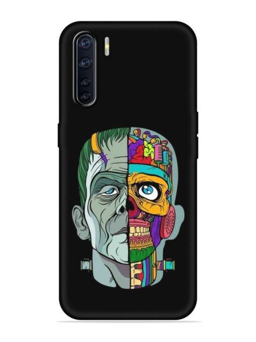 Men Vs Skull Embossed Soft Silicone Case for Oppo F15 Zapvi