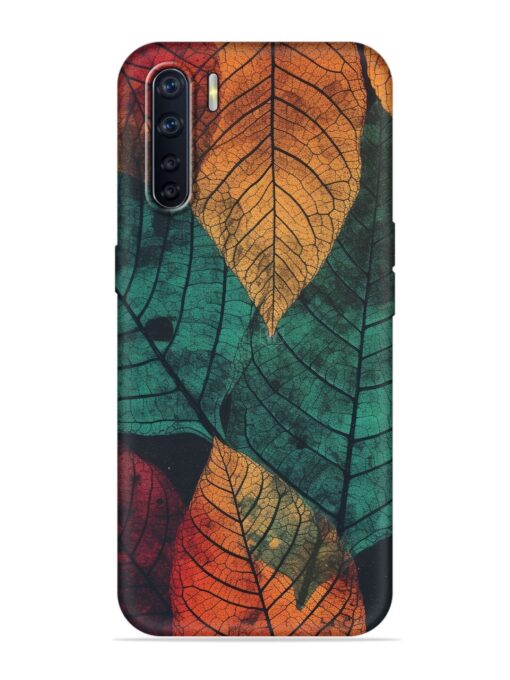 Leaves Artwork Embossed Soft Silicone Case for Oppo F15 Zapvi