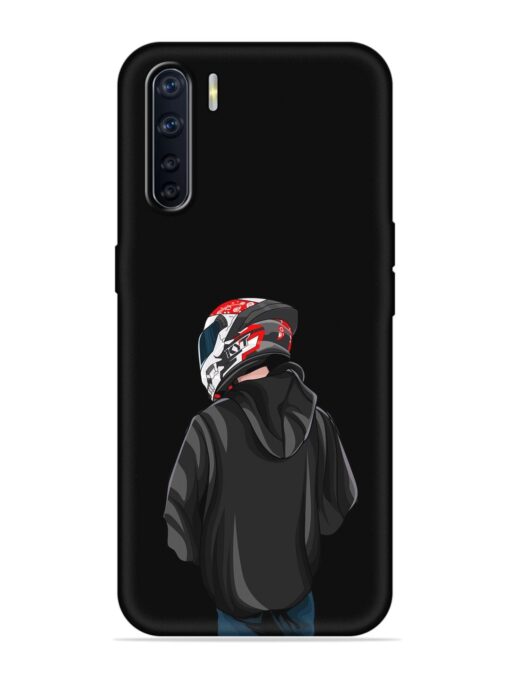 Motorcycle Rider Embossed Soft Silicone Case for Oppo F15 Zapvi