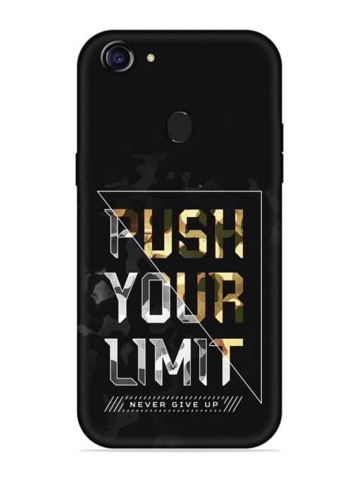 Push Your Limits Embossed Soft Silicone Case for Oppo F7 Zapvi