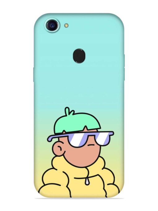 Doodles Cool Character Embossed Soft Silicone Case for Oppo F7 Zapvi