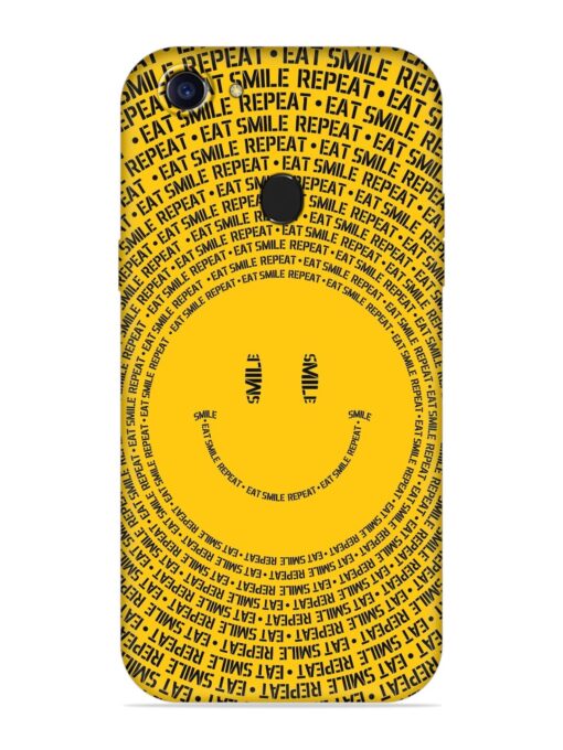 Smiley Embossed Soft Silicone Case for Oppo F7 Zapvi