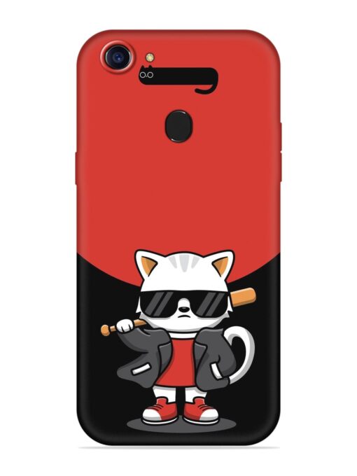 Cool Little Bear Cartoon Embossed Soft Silicone Case for Oppo F7 Zapvi