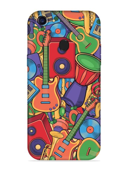 Colorful Music Art Embossed Soft Silicone Case for Oppo F7 Zapvi