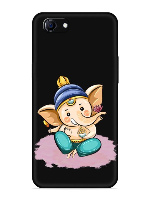 Bal Ganesh Vector Art Embossed Soft Silicone Case for Oppo F7 Youth Zapvi