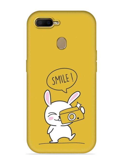 Hey Smile Please Embossed Soft Silicone Case for Oppo F9 Pro Zapvi