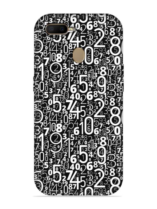 Many Numbers Different Embossed Soft Silicone Case for Oppo F9 Pro Zapvi