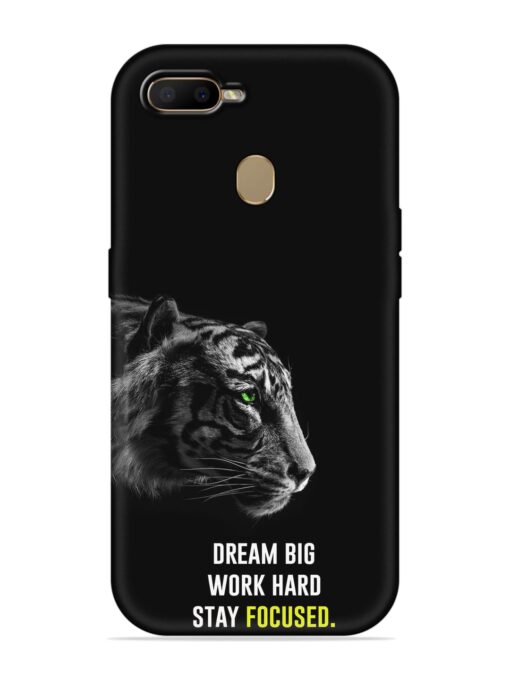 Dream Big Work Hard Embossed Soft Silicone Case for Oppo F9 Pro Zapvi