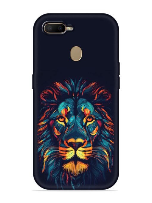 Colorful Lion Embossed Soft Silicone Case for Oppo F9 Pro Zapvi