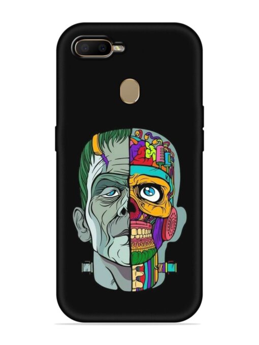 Men Vs Skull Embossed Soft Silicone Case for Oppo F9 Pro Zapvi