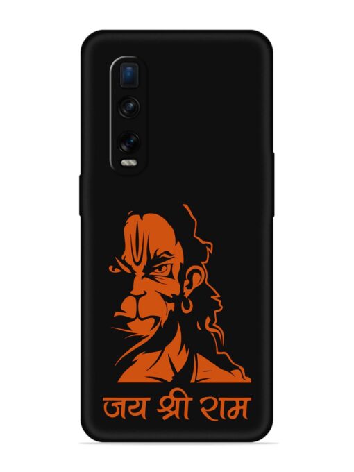 Angry Hanuman Embossed Soft Silicone Case for Oppo Find X2 Pro Zapvi