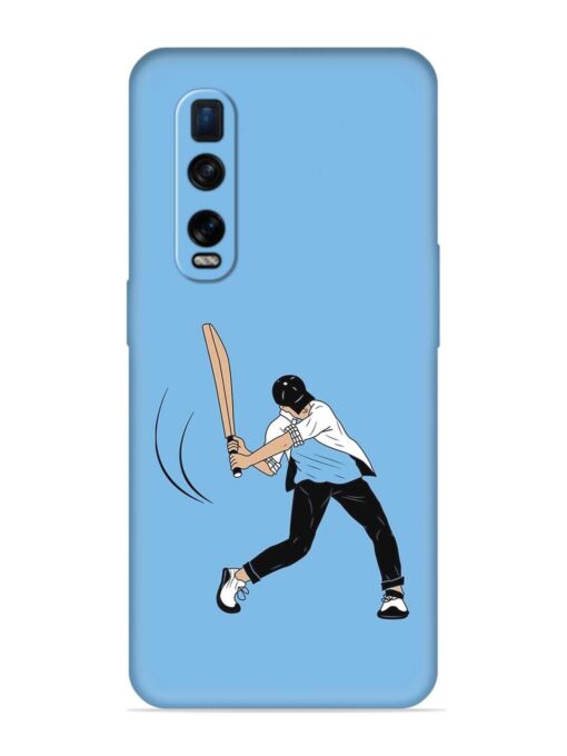 Cricket Gully Boy Embossed Soft Silicone Case for Oppo Find X2 Pro Zapvi