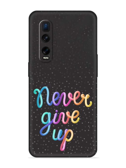 Colorful Stylized Rainbow Embossed Soft Silicone Case for Oppo Find X2 Pro Zapvi