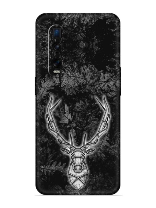 Ancient Deer Embossed Soft Silicone Case for Oppo Find X2 Pro Zapvi