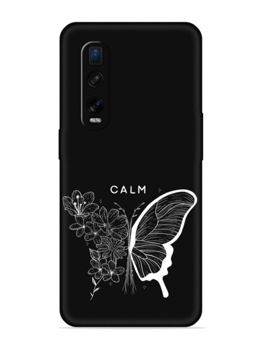 Calm Embossed Soft Silicone Case for Oppo Find X2 Pro Zapvi