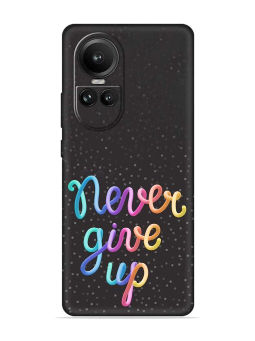 Colorful Stylized Rainbow Embossed Soft Silicone Case for Oppo Reno 10 (5G) Zapvi