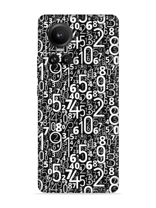 Many Numbers Different Embossed Soft Silicone Case for Oppo Reno 10 (5G) Zapvi