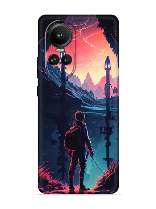 Cgs Artwork Embossed Soft Silicone Case for Oppo Reno 10 (5G) Zapvi