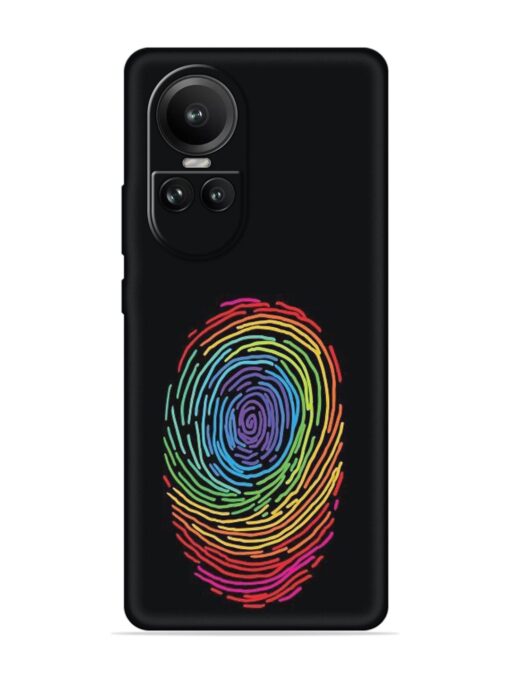 Fingerprint Of Thumb Art Embossed Soft Silicone Case for Oppo Reno 10 Pro (5G) Zapvi