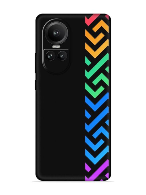 Colorshape Stripes Embossed Soft Silicone Case for Oppo Reno 10 Pro (5G) Zapvi