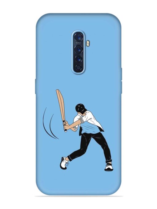 Cricket Gully Boy Embossed Soft Silicone Case for Oppo Reno 2F Zapvi