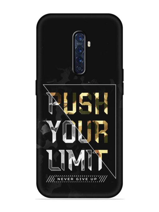 Push Your Limits Embossed Soft Silicone Case for Oppo Reno 2F Zapvi