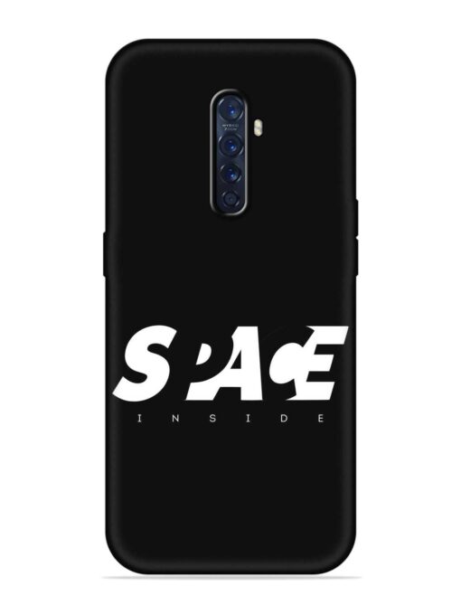 Space Typography Art Embossed Soft Silicone Case for Oppo Reno 2F Zapvi