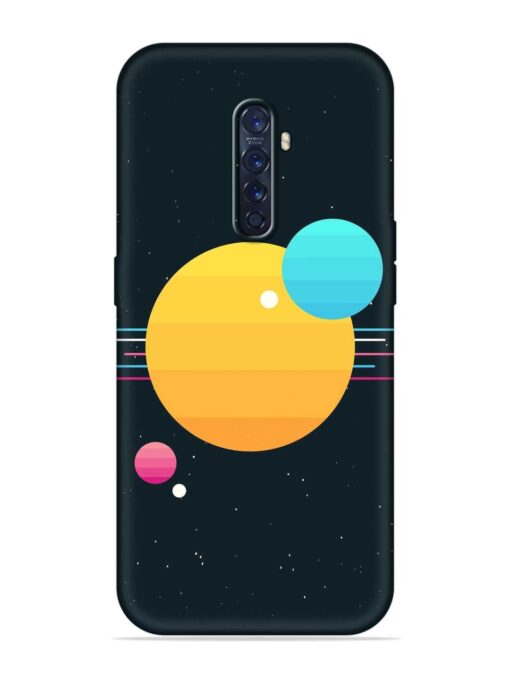 Round Vector Art Embossed Soft Silicone Case for Oppo Reno 2F Zapvi