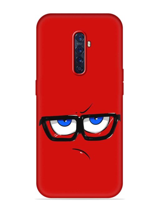 Rad Angry Face Embossed Soft Silicone Case for Oppo Reno 2F Zapvi