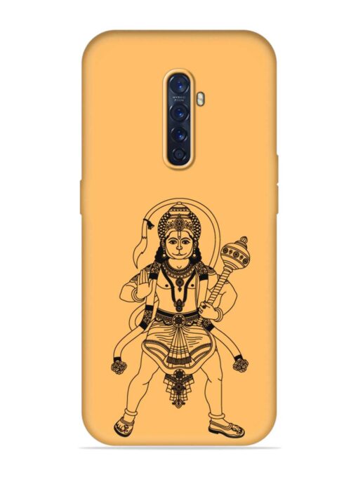 Indian God Hanuman Embossed Soft Silicone Case for Oppo Reno 2F Zapvi