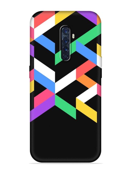 Colorshape Abstarct Embossed Soft Silicone Case for Oppo Reno 2F Zapvi