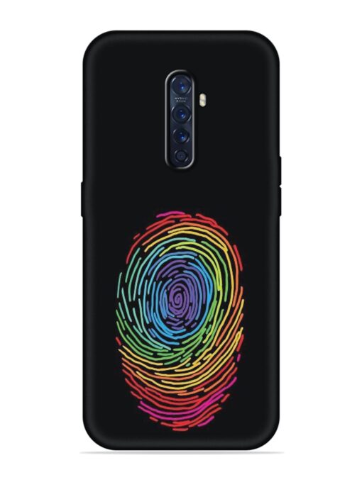 Fingerprint Of Thumb Art Embossed Soft Silicone Case for Oppo Reno 2F Zapvi