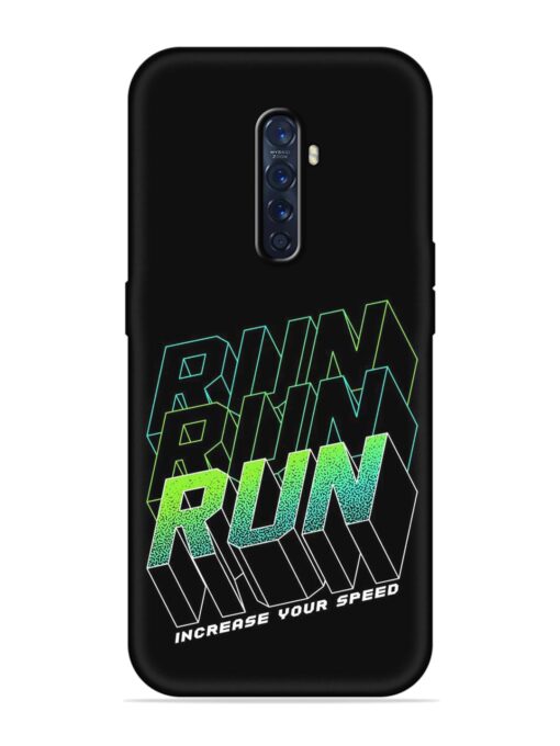 Run Embossed Soft Silicone Case for Oppo Reno 2F Zapvi