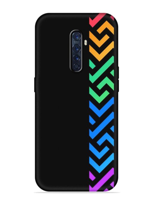 Colorshape Stripes Embossed Soft Silicone Case for Oppo Reno 2F Zapvi