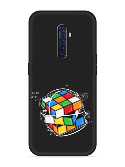 Cubik Vector Embossed Soft Silicone Case for Oppo Reno 2F Zapvi