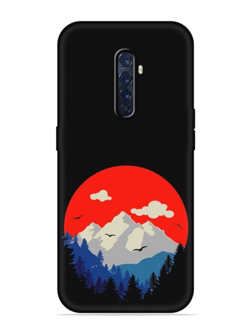 Mountain Abstract Embossed Soft Silicone Case for Oppo Reno 2F Zapvi